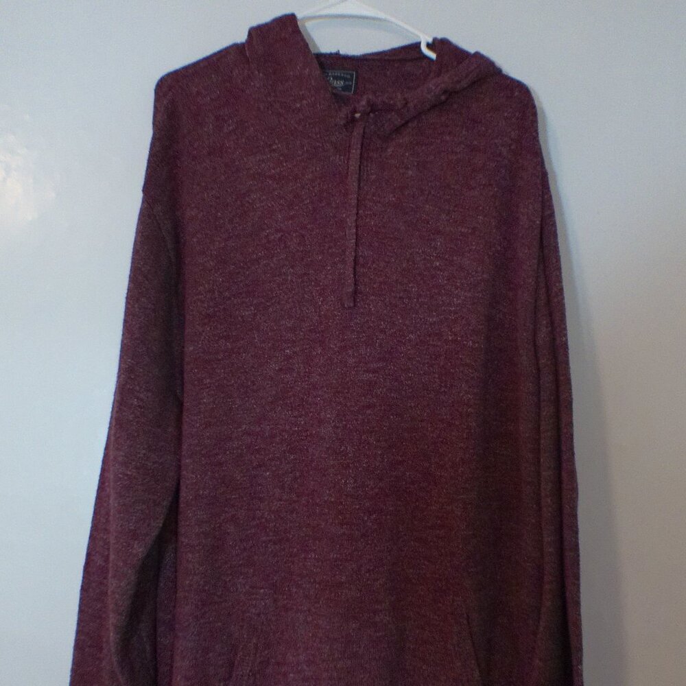 G.H. Bass & Co Burgundy Pullover Hoodie Sweater – Men’s XXL – Cotton Blend